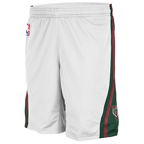 Men's  NBA Milwaukee Bucks White Swingman Shorts