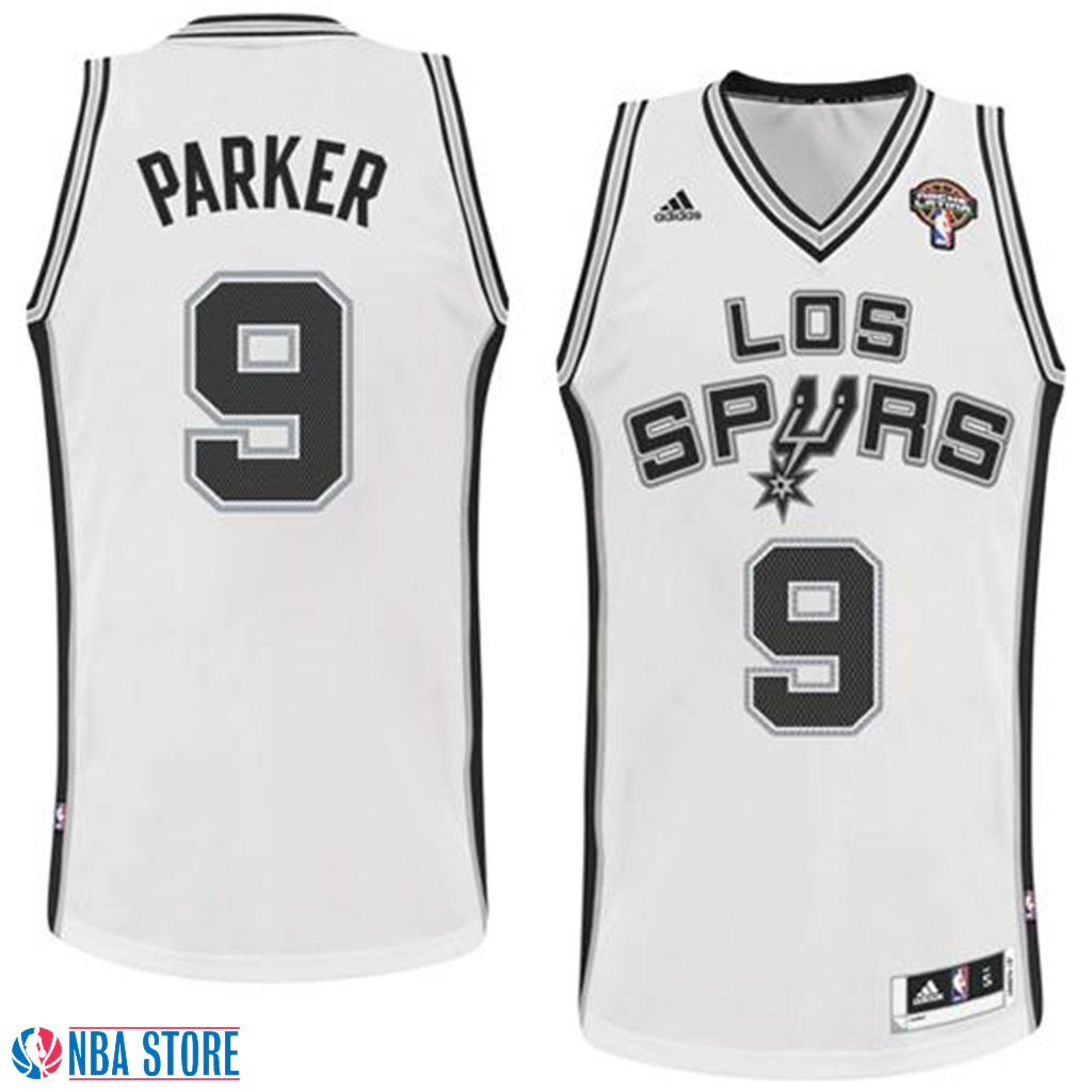 Men's  Spurs Tony Parker Latin Nights LOS White Jersey