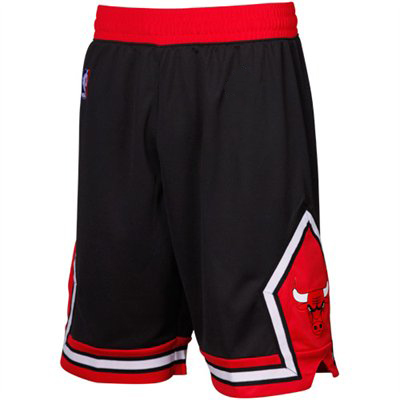 Men's  Chicago Bulls Black Swingman Shorts