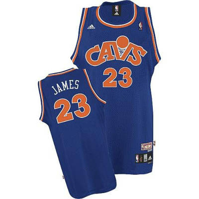 Men's  Cavaliers #23 LeBron James 2008 Hardwood Classics Jersey