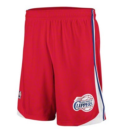 Men's  NBA Los Angeles Clippers Swingman Red Shorts