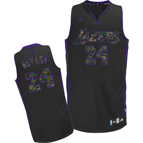 Men's  NBA Lakers #24 Kobe Bryant Camo Fashion Jersey