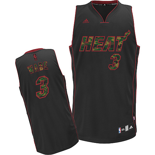 Men's  NBA Dwyane Wade Camo Fashion Jersey