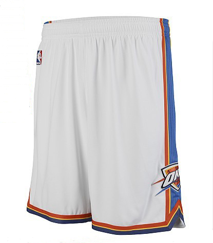 Men's  NBA Oklahoma City Thunder Swingman White Shorts