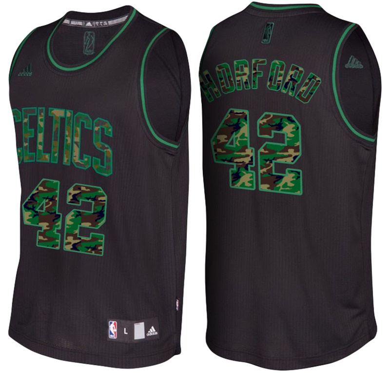 Men's Al Horford Fashion Camo Swingman Black Jersey