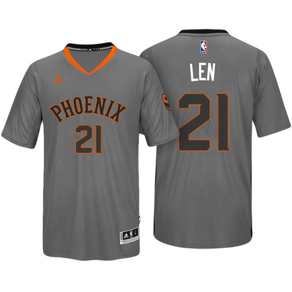 Men's  Alex Len Phoenix Suns Pride Swingman Charcoal Jersey