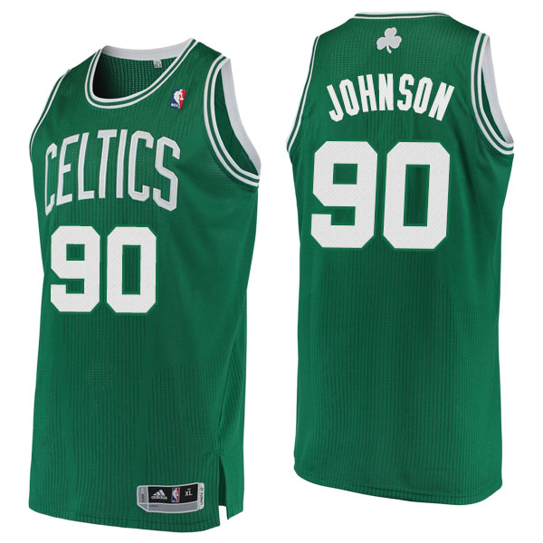 Men's  Amir Johnson Boston Celtics Swingman Hardwood Classics Green Jersey