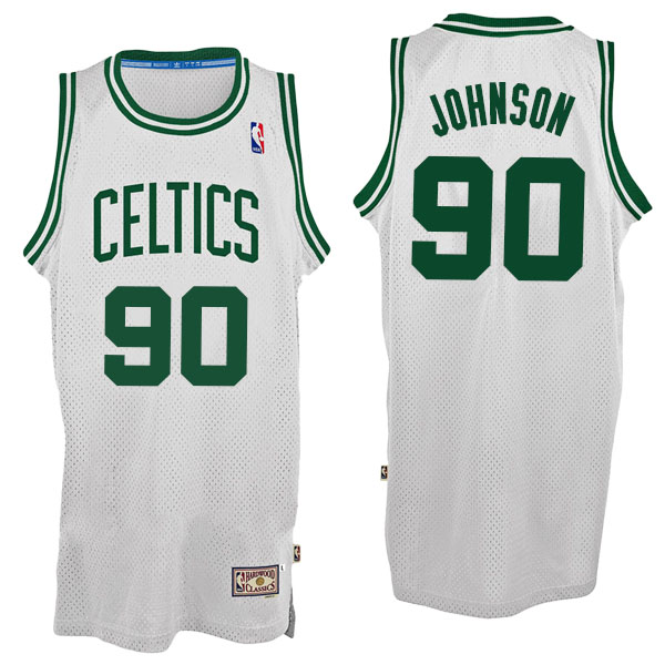 Men's  Amir Johnson Boston Celtics Hardwood Classics Swingman White Jersey