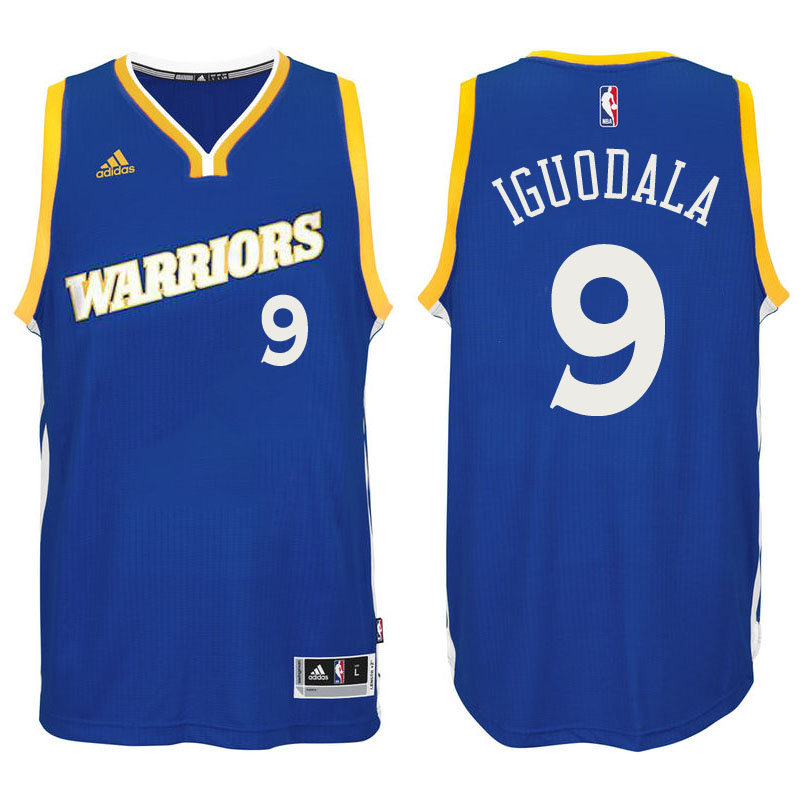 Men's  Andre Iguodala Golden State Warriors 2016-17 Crossover Blue Jersey