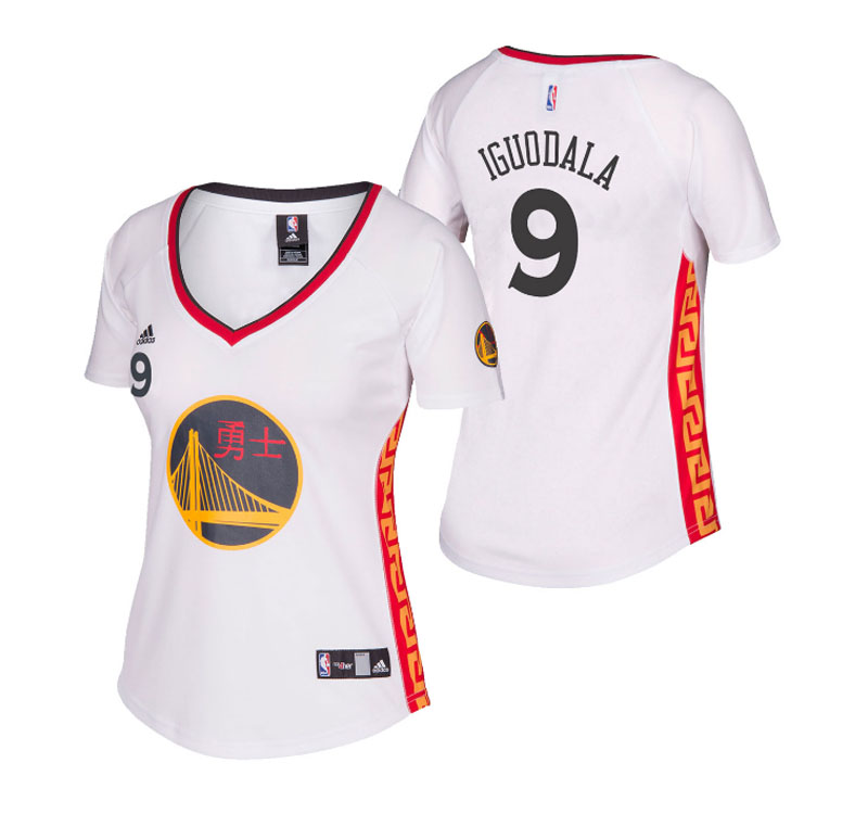 Women's Andre Iguodala 2017 Chinese Heritage Replica White Jersey