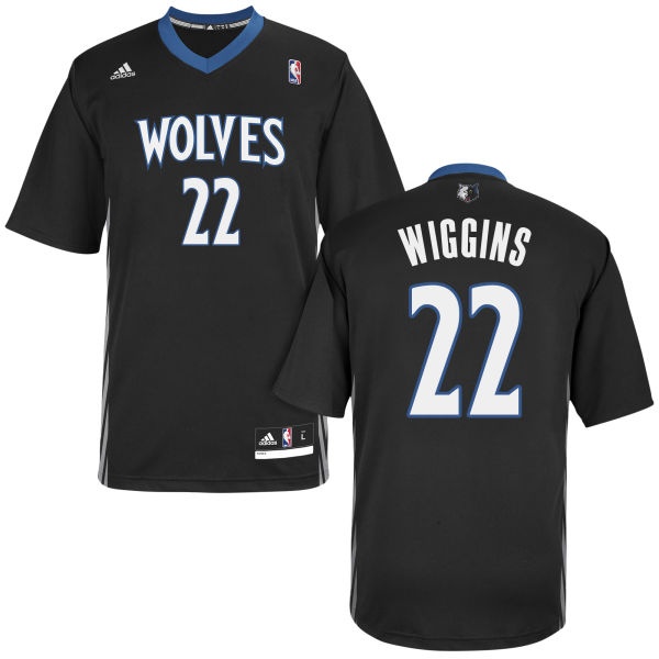 Men's  Andrew Wiggins Lights Out Black Short Sleeved Jersey