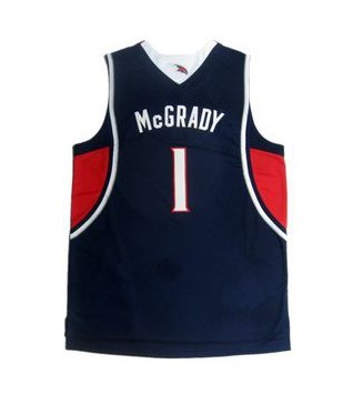 Adidas Atlanta Hawks #1 Tracy McGrady Revolution 30 Swingman Road Jersey back