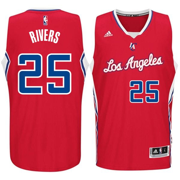 Men's  Los Angeles Clippers #25 Austin Rivers New Red Jersey