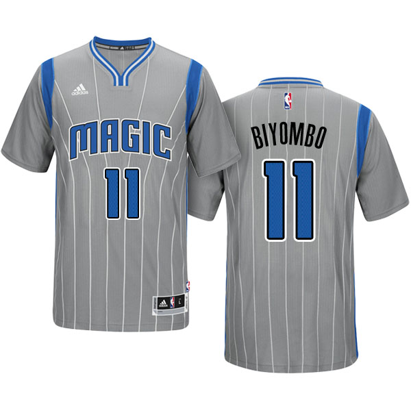 Men's  Bismack Biyombo Orlando Magic 2014-15 Pride Swingman Gray Jersey