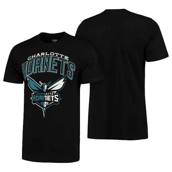 Men's  Charlotte Hornets UNK Evolution Black T-shirt