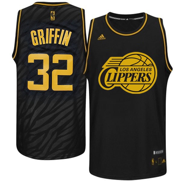 Men's  Clippers #32 Blake Griffin Precious Metals Black Jersey