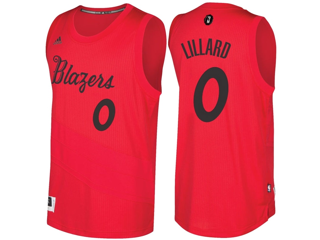 Blazers 2016 Christmas Day Swingman Red Jersey