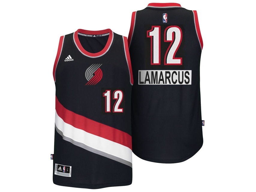 Blazers 2014 Christmas Day Swingman Black Jersey