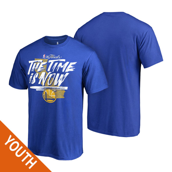 Youth Golden State Warriors 2017 NBA the Finals Royal T-shirt