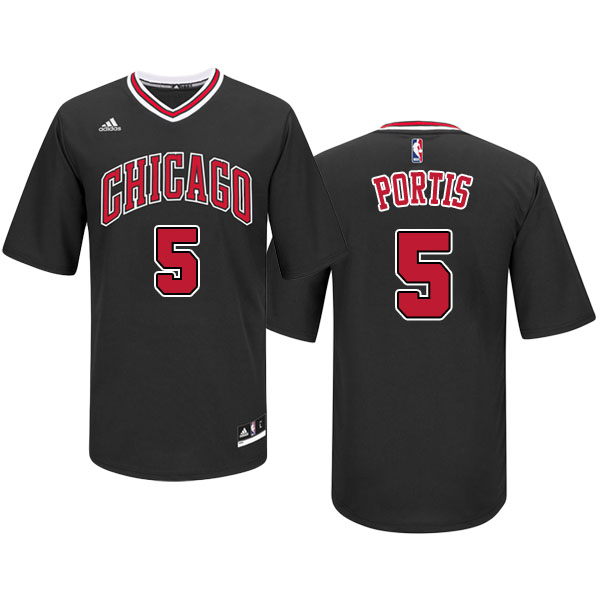 Men's  Bobby Portis Chicago Bulls Adidas Pride Swingman Black Jersey