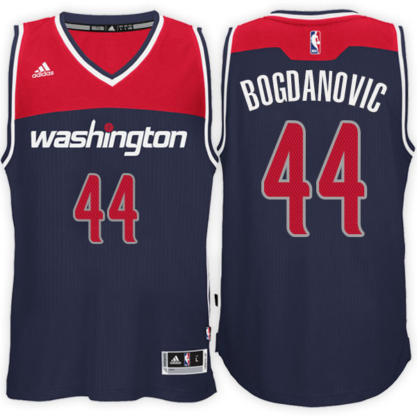 Men's  Bojan Bogdanovic Washington Wizards Adidas Swingman Road Navy Jersey