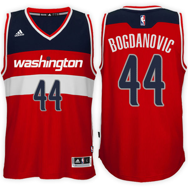 Men's  Bojan Bogdanovic Washington Wizards Adidas Swingman Alternate Red Jersey