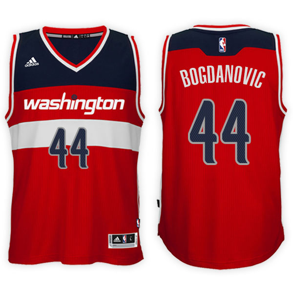 Men's  Bojan Bogdanovic Washington Wizards Alternate Adidas Swingman Red Jersey