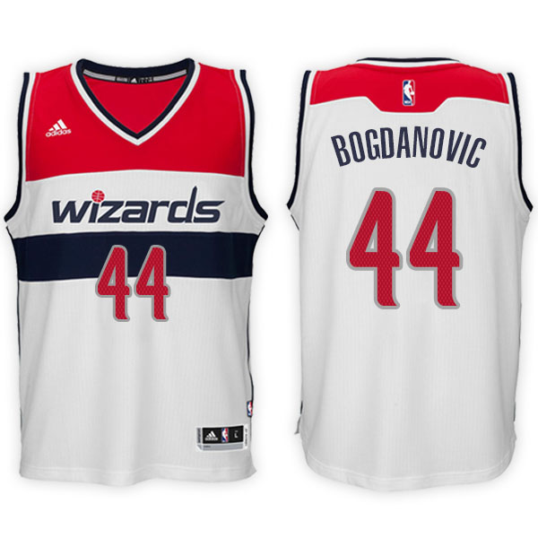 Men's  Bojan Bogdanovic Washington Wizards Alternate Adidas Swingman White Jersey