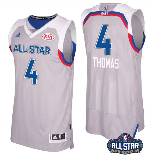 Men's  Boston Celtics Isaiah Thomas 2017 All Star Gray Jersey