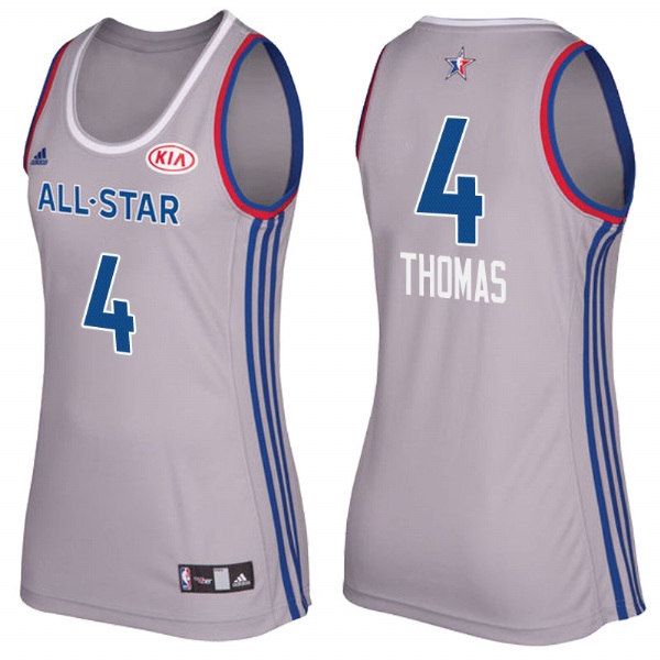 Women Boston Celtics Isaiah Thomas 2017 All Star Gray Jersey