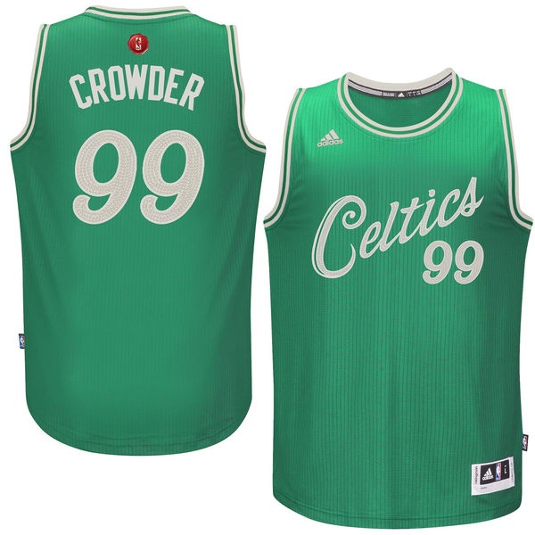 Men's  Jae Crowder Celtics #99 2015 Christmas Jersey Green