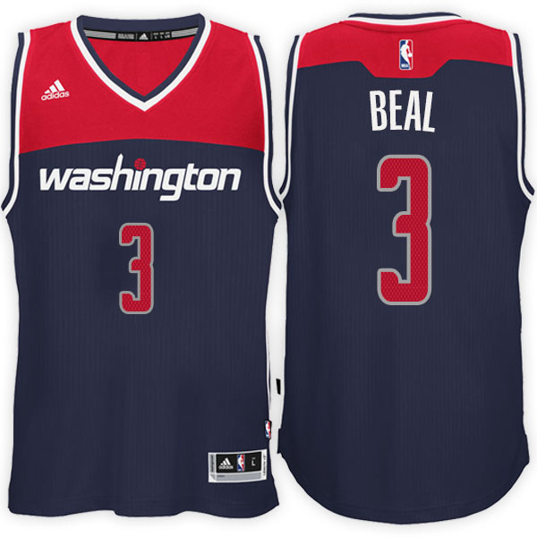 Men's  Bradley Beal Washington Wizards Adidas Swingman Road Navy Jersey