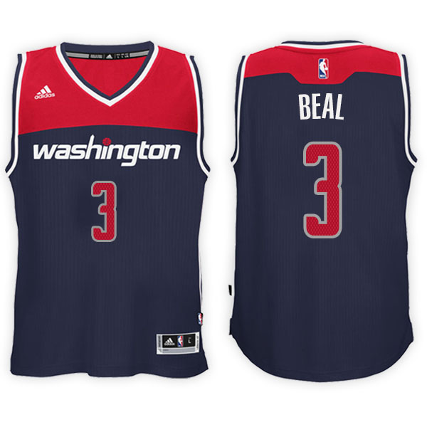 Men's  Bradley Beal Washington Wizards Swingman Road Adidas Navy Jersey