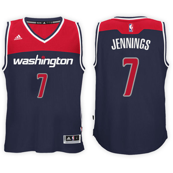 Men's  Brandon Jennings Washington Wizards Swingman Road Adidas Navy Jersey