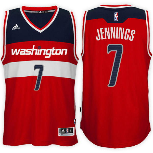 Men's  Brandon Jennings Washington Wizards Adidas Swingman Alternate Red Jersey