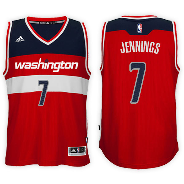 Men's  Brandon Jennings Washington Wizards Alternate Adidas Swingman Red Jersey