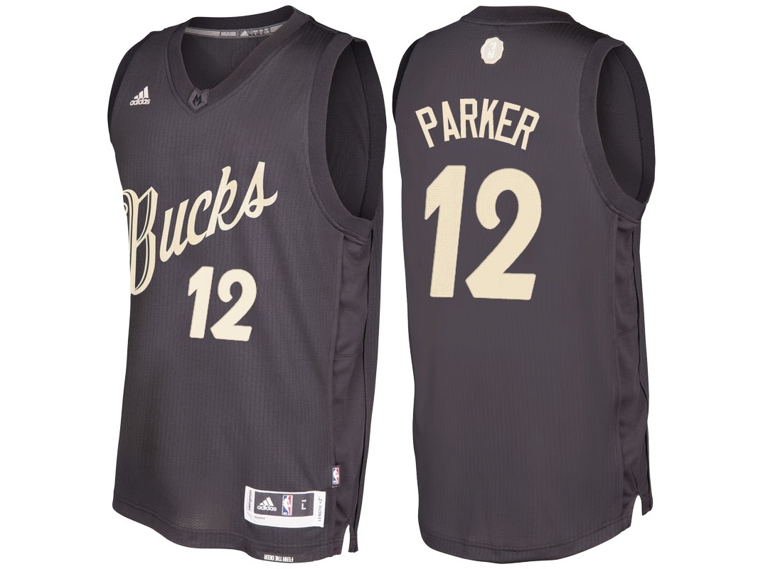 Bucks 2016 Christmas Day Swingman Black Jersey