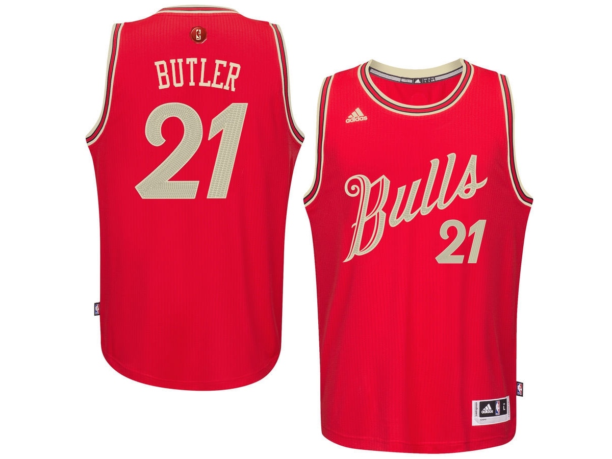 Bulls 2015 Christmas Day Red Jersey