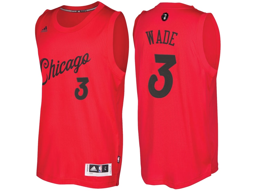 Bulls 2016 Christmas Day Swingman Red Jersey