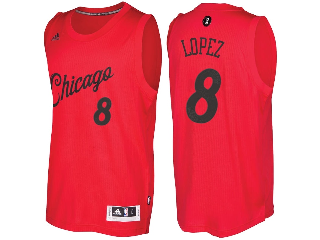 Bulls 2016 Christmas Day Swingman Red Jersey