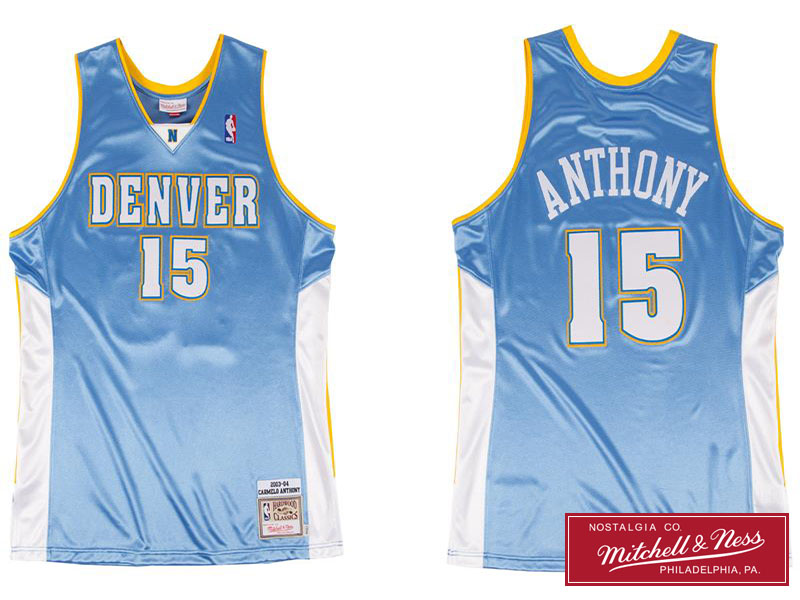 Men's Carmelo Anthony 2003-2004 Blue Jersey