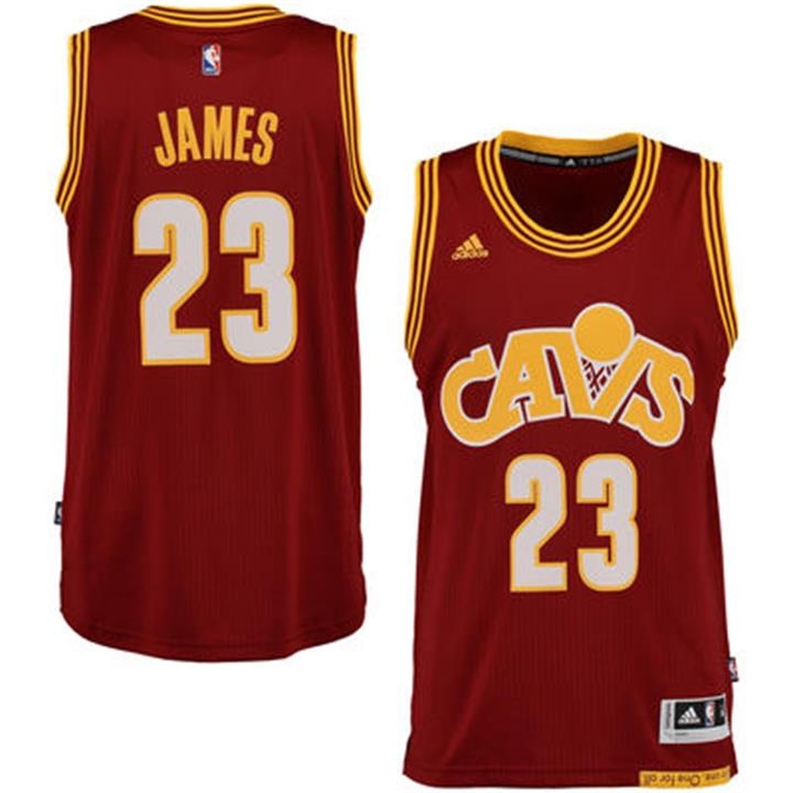 Men's  Cavaliers #23 LeBron James Alternate Swingman climacool Jersey Wine