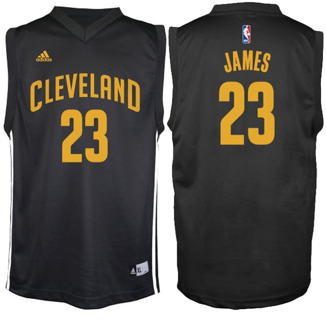 Men's  Cavaliers #23 LeBron James New Swingman Jersey Black