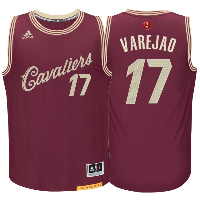 Men's  Anderson Varejao Cavaliers #17 Burgundy 2015 Christmas Swingman Jersey