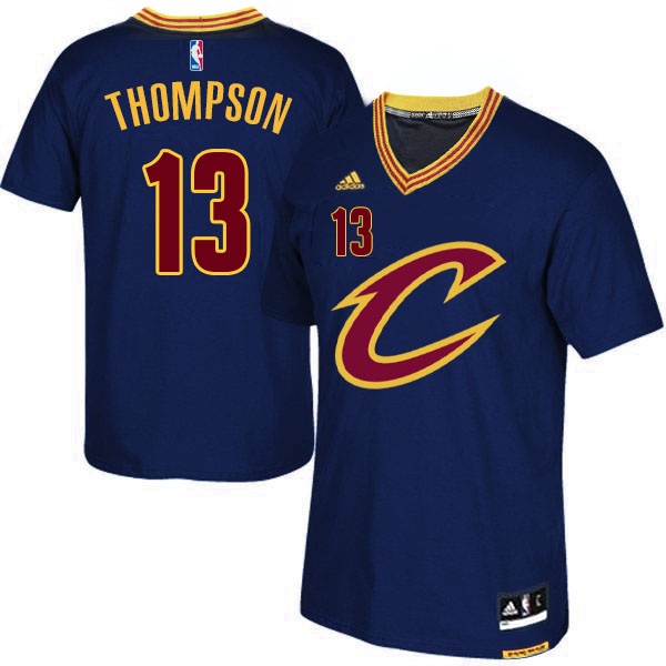 Men's  2015-16 Cavaliers #13 Tristan Thompson Short Sleeves Jersey Navy