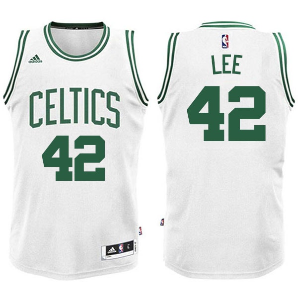 Men's  Celtics David Lee New Swingman Jersey White