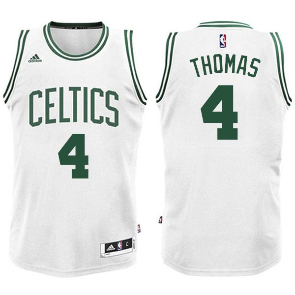 Men's  Celtics Isiah Thomas New Swingman Jersey White