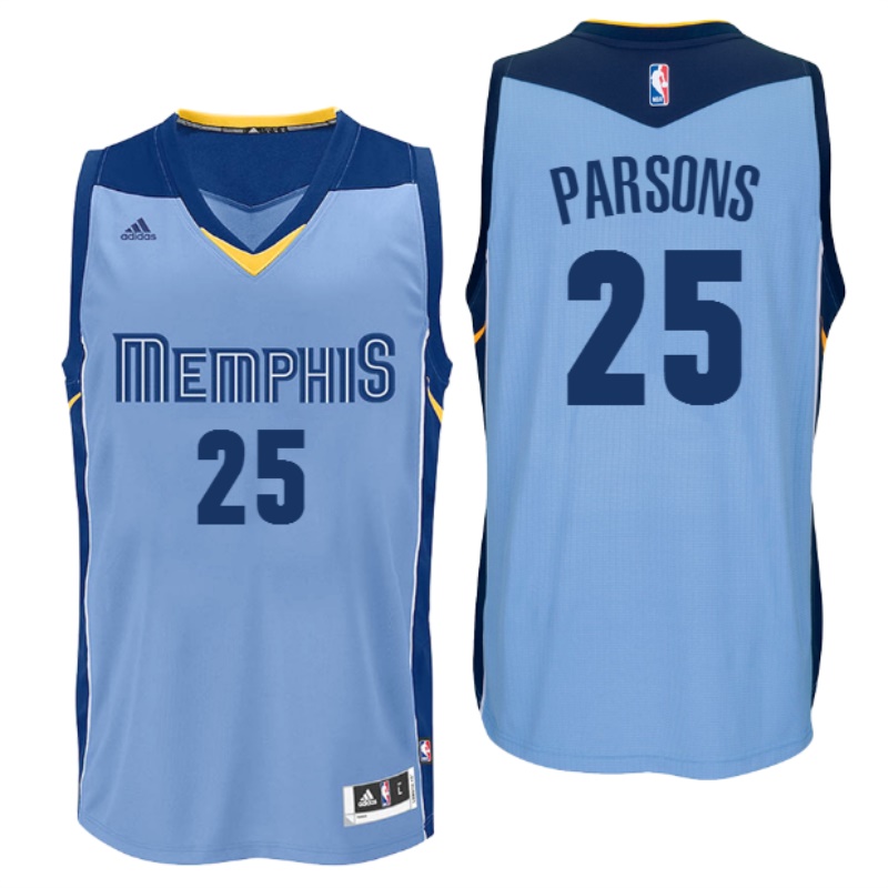 Men's  Memphis Grizzlies# 25 Chandler Parsons 2016-17 Blue Jersey