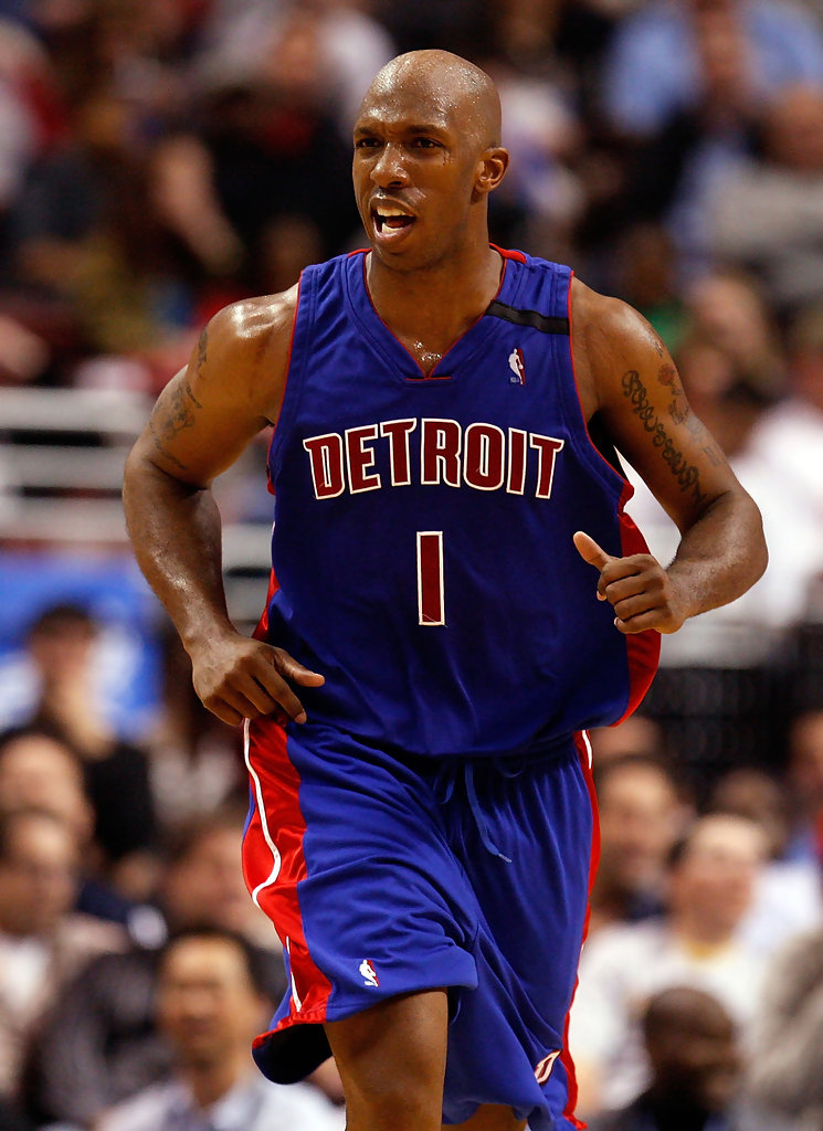 Detroit Pistons chauncey billups blue jerseys