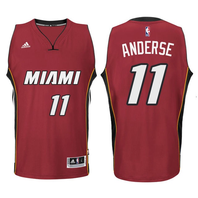 Men's  Heat 11 Chris Anderse New Swingman Jersey Red